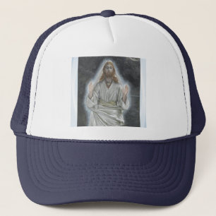 De Camionero Jesús camina en el gorra del mar