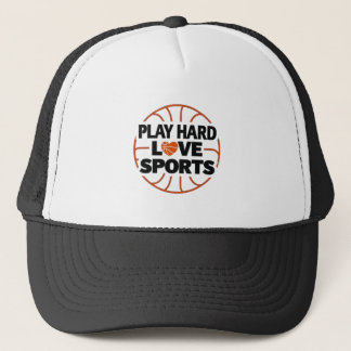 De Camionero Jugar duro, amar al Gorra deportivo motivador