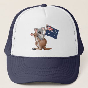 De Camionero Kangaroo y Koala Gorra