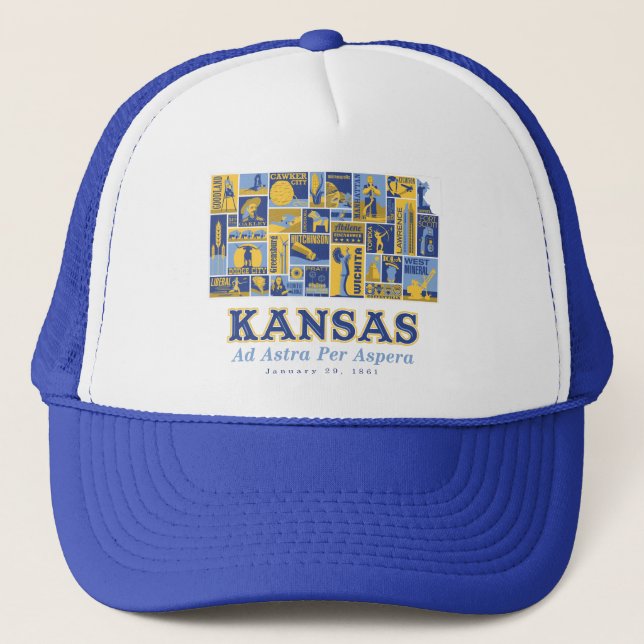 De Camionero Kansas - Ad Astra Per Aspera - Gorra (Anverso)