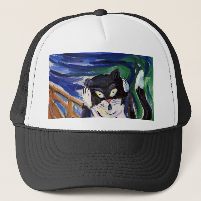 De Camionero Kitty Scream Gorra (Anverso)
