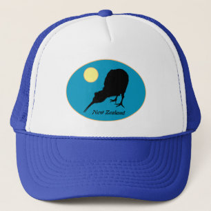 De Camionero Kiwi Bird & Moon, Nueva Zelanda, Moda Bro / Gorra