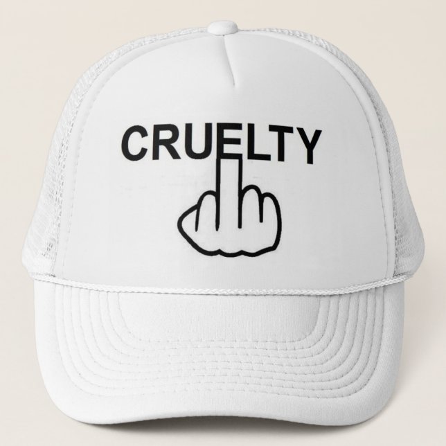De Camionero La crueldad gorra es cruel (Anverso)