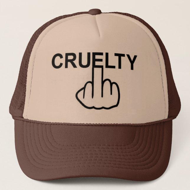 De Camionero La crueldad gorra es cruel (Anverso)