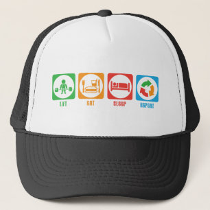 De Camionero La elevación, come, duerme, repite - el gorra