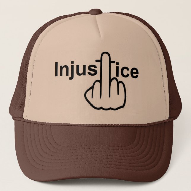 De Camionero La injusticia gorra es mala (Anverso)
