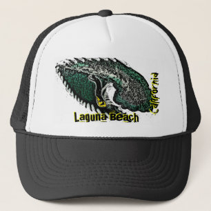 De Camionero Laguna Beach California surfer ondas gorra negro