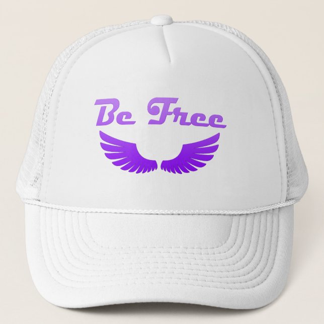 De Camionero Lavender sé libre Gorra (Anverso)