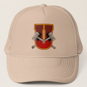 De Camionero Logo Estilo atlético Gorra Rojo