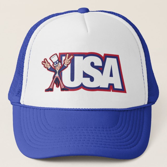 De Camionero LOS E.E.U.U. - Tío Sam - gorra (Anverso)
