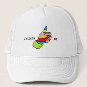 DE CAMIONERO LOS PULGARES SUBEN EL GORRA