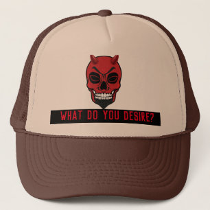 De Camionero Lucifer Devil Qué Deseas Gorra