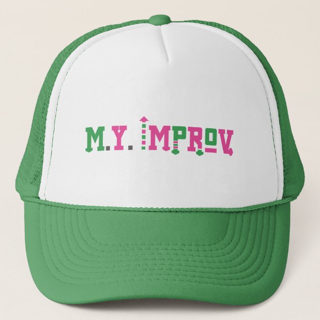 De Camionero M.Y. Improv Gorra - Verde (Anverso)
