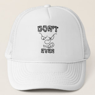 De Camionero Mala actitud Gorra Angry Face