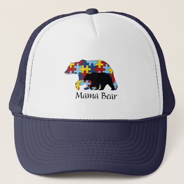 De Camionero Mama Bear Gorra (Anverso)