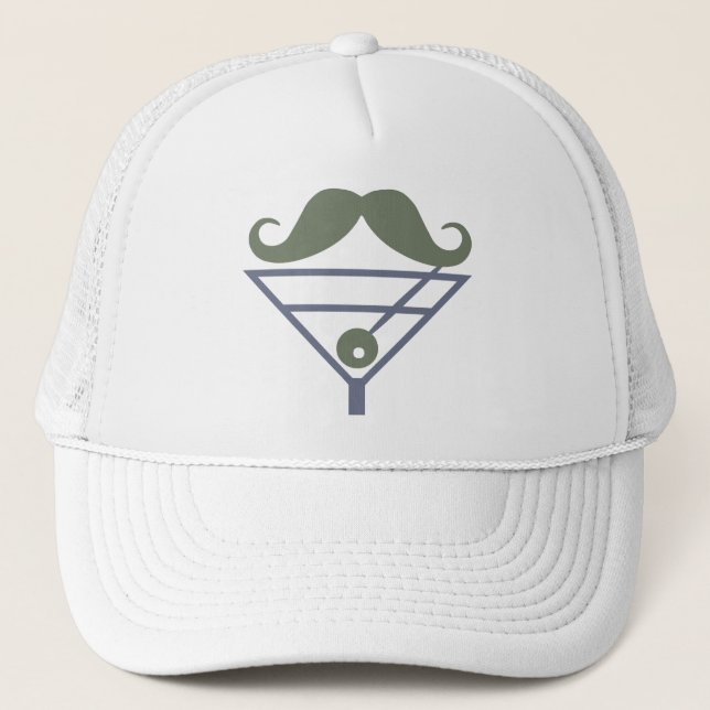 De Camionero Martini Mustache gorra - elegir color (Anverso)