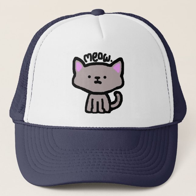 De Camionero Maullido. Gorra del gato (Anverso)