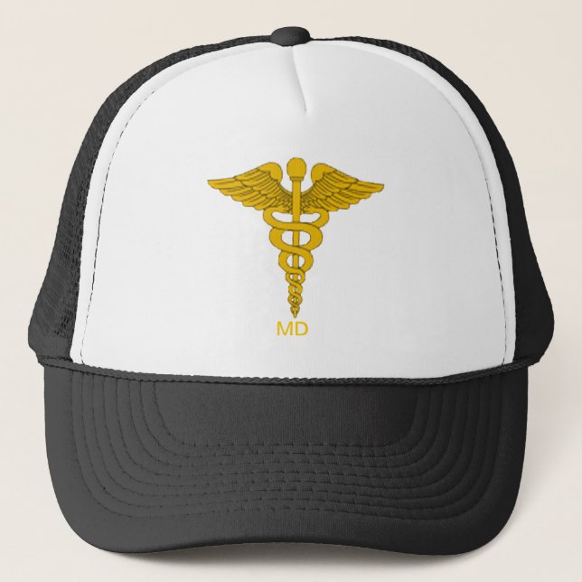 De Camionero Médica médico Caduceus Gorra (Anverso)