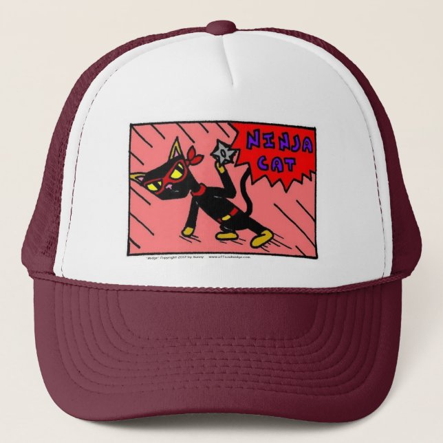 De Camionero Mel NINJA CAT Gorra (Anverso)