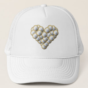 De Camionero Monedas del euro - patrón cardíaco - gorra