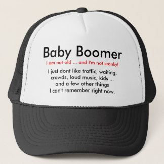 De Camionero Nacido en el baby boom irritable - gorra