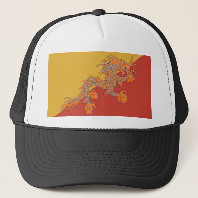 De Camionero Naranja Dragon Gorra (Anverso)