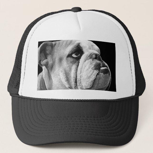 De Camionero Negro inglés del gorra del bulldog (Anverso)