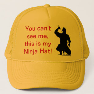 De Camionero ¡ninja, usted no puede verme, éste es mi gorra d