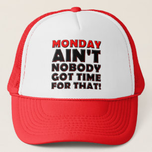 De Camionero No Hay Tiempo Para El Lunes Gorra Divertida