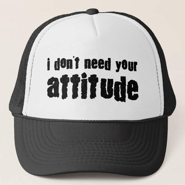 De Camionero No necesito tu actitud gorra (Anverso)