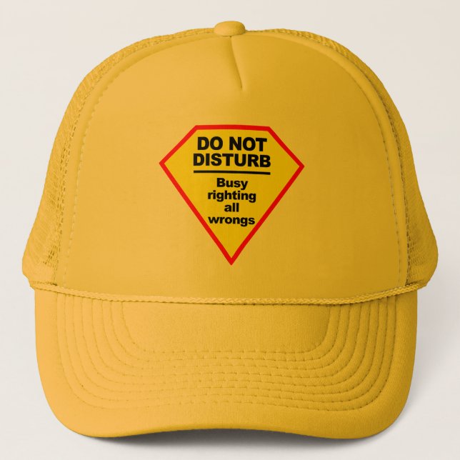 De Camionero No perturbe el gorra (Anverso)