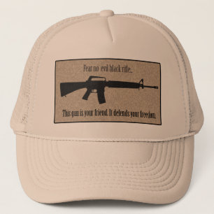 De Camionero No tema ningún gorra negro malvado del rifle