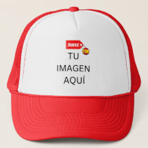 ¡NUEVO! Gorra Trucker - Blanca y Rojo - Personalí