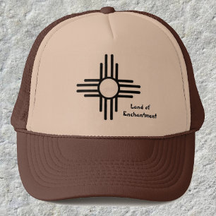 De Camionero Nuevo México Zia Sun Símbolo Personalizado Gorra C
