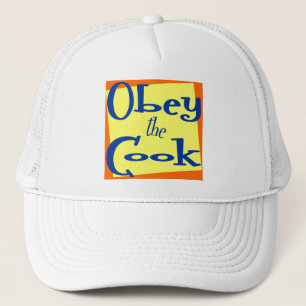 De Camionero Obedece a la cocina cocinera diciendo Gorra