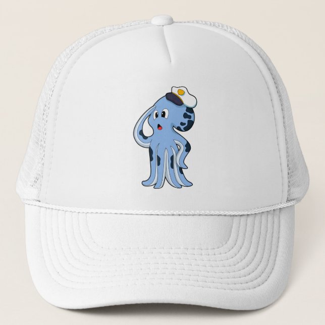 De Camionero Octopus como capitán con gorra (Anverso)