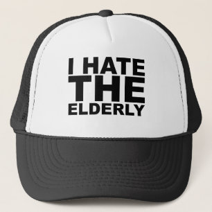 De Camionero Odio a los ancianos Camiseta Gorra Taza Alfombrill