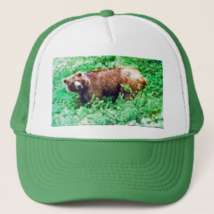 De Camionero Oso en Alaska, en el gorra