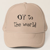 OY al gorra judío jídish del mundo