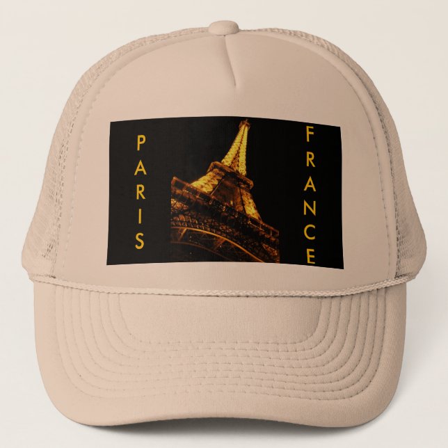 De Camionero París, Francia, torre Eiffel, gorra (Anverso)
