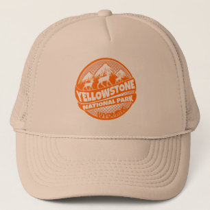 De Camionero Parque nacional Yellowstone gorra naranja Wyoming