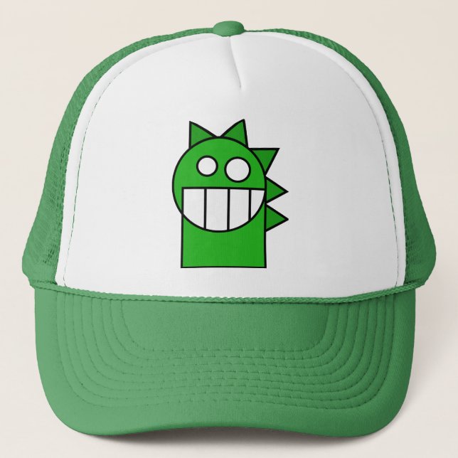 De Camionero Pequeño gorra verde del dragón (Anverso)
