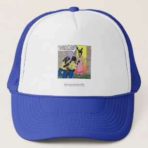 De Camionero Perro Castrado Dibujo Animado Divertido En Gorra D