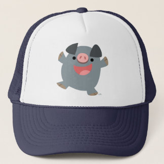 De Camionero Personalizado Cute Bouncy Pig Gorra