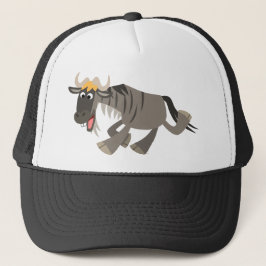 De Camionero Personalizado Cute Happy Gorra Wildebeest