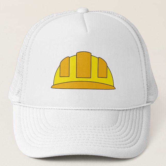De Camionero Personalizado del Gorra duro amarillo (Anverso)