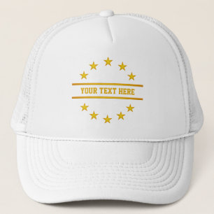 De Camionero PERSONALIZADO GOLDEN STARS gorra - elegir color