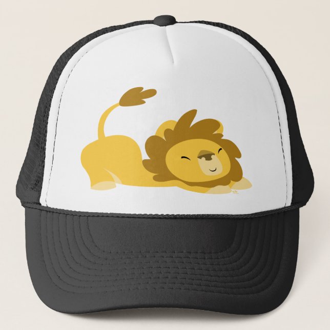 De Camionero Personalizado Stretching Lion gorra (Anverso)