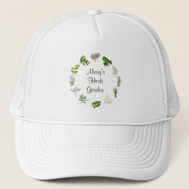 De Camionero Personalizar Su Gorra Herb Garden (Anverso)