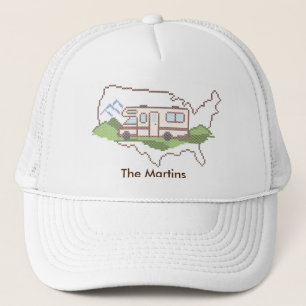 De Camionero Personalizar Su Viaje Por Carretera Gorra EE.UU.